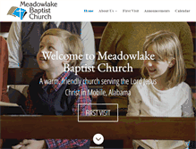 Tablet Screenshot of meadowlakebaptist.com